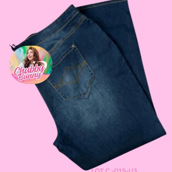 PajamaJeans High Waist Skinny Indigo Wash Jeans NWOT Size 3XL - (24-28W) stretch - Picture 3 of 6